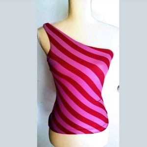 Vintage Betsey Johnson Asymmetrical jersey top